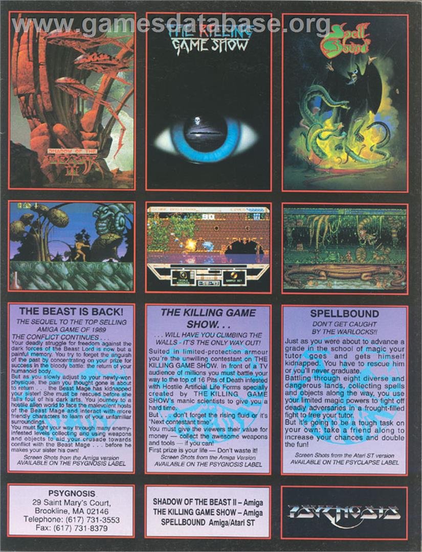Spell Bound - Atari ST - Artwork - Advert