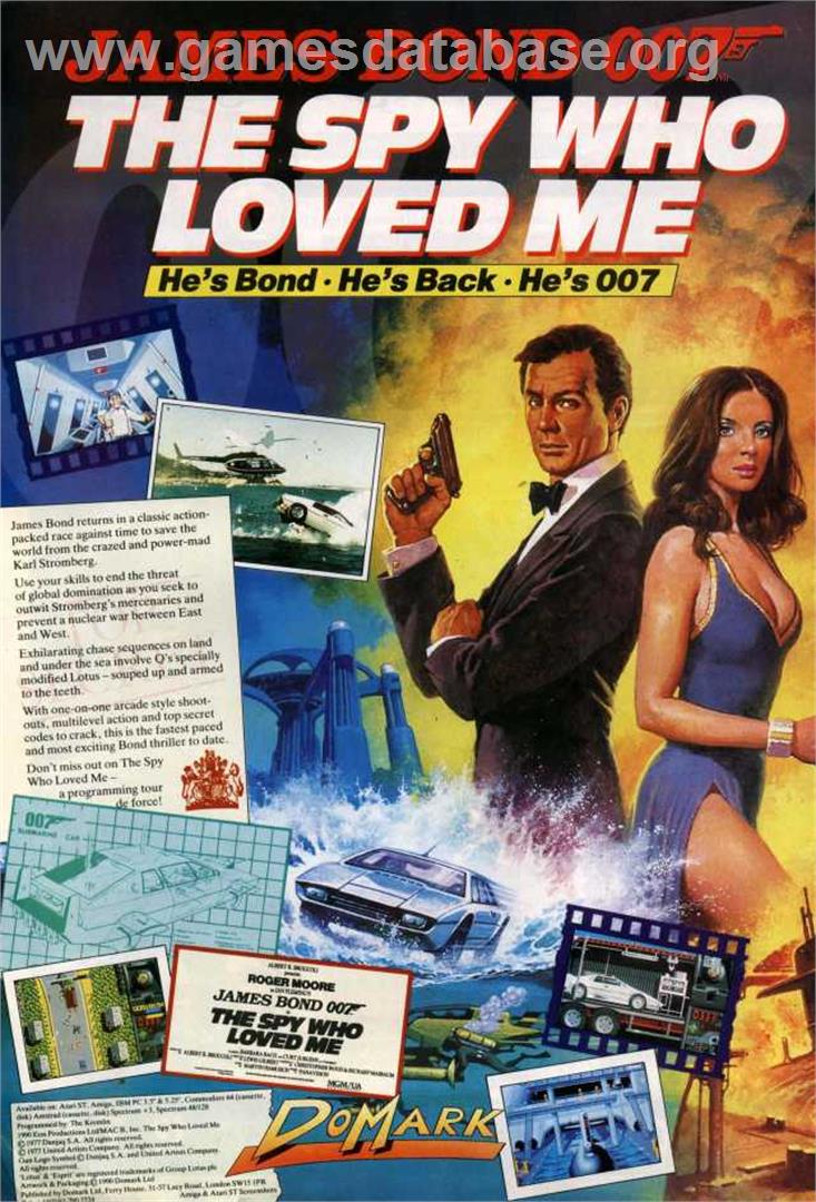 Spy Who Loved Me - Commodore Amiga - Artwork - Advert