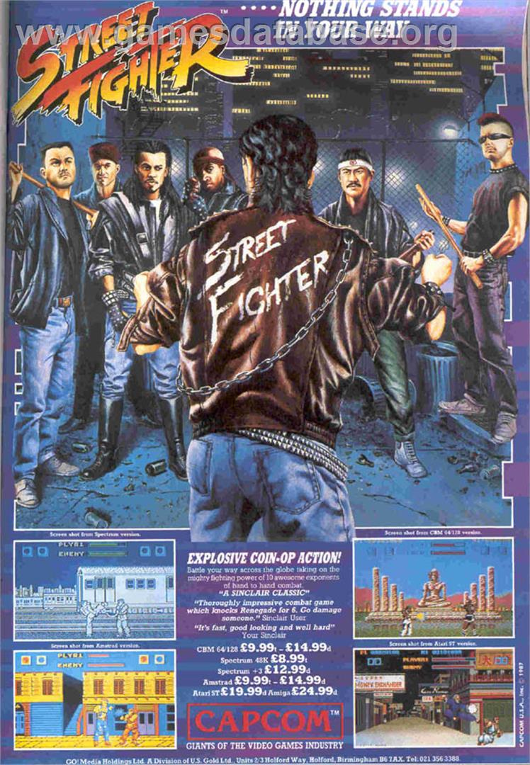 Street Fighter - Arcade - Artwork - Advert