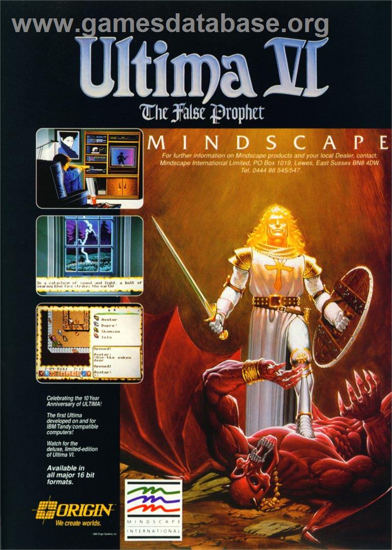 Ultima VI: The False Prophet - Commodore 64 - Artwork - Advert
