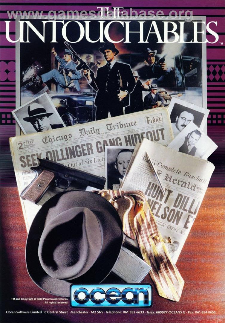 Untouchables, The - MSX - Artwork - Advert