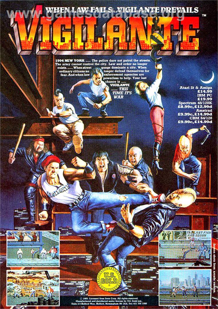 Vigilante - Atari ST - Artwork - Advert