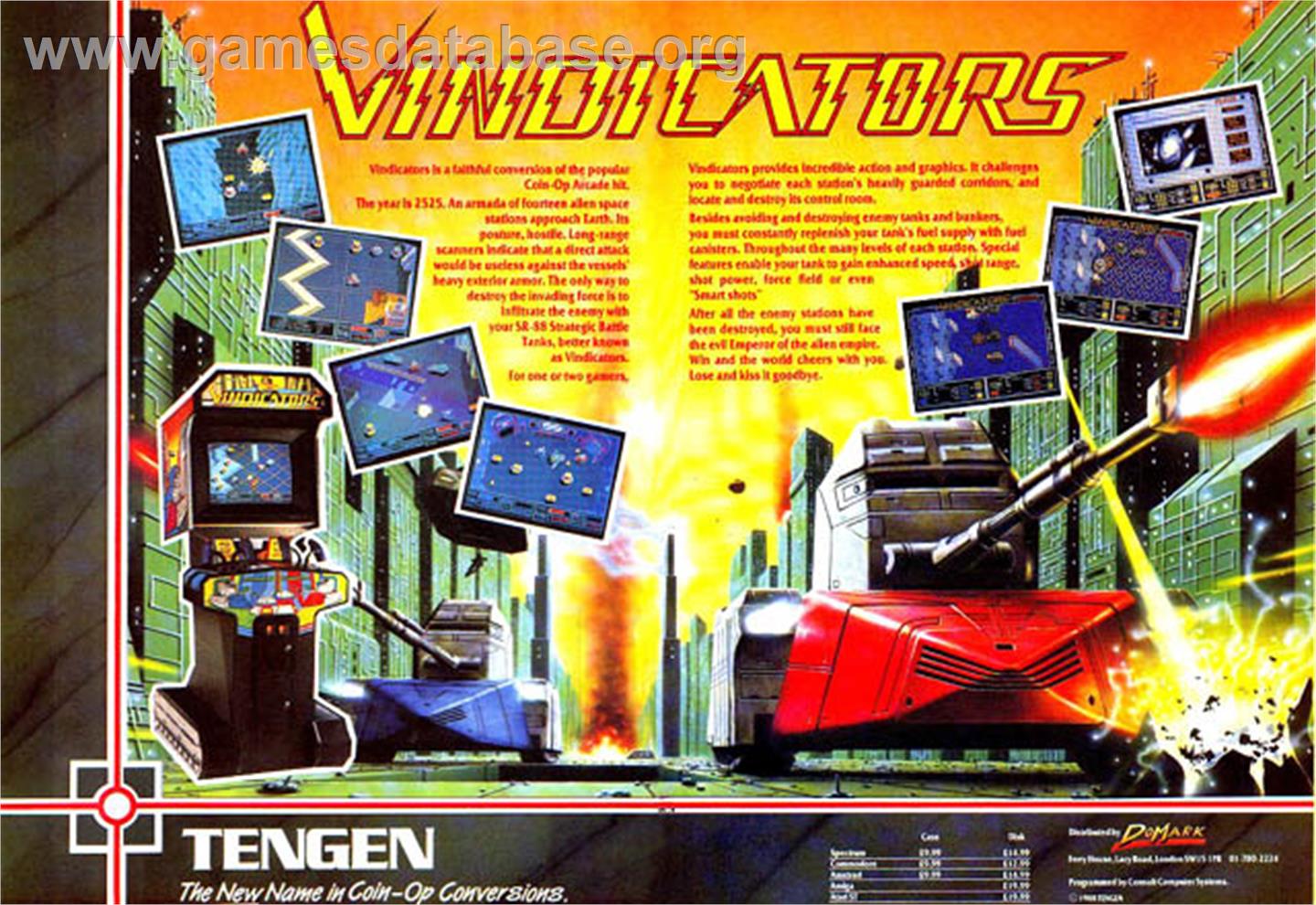 Vindicators - Atari Lynx - Artwork - Advert