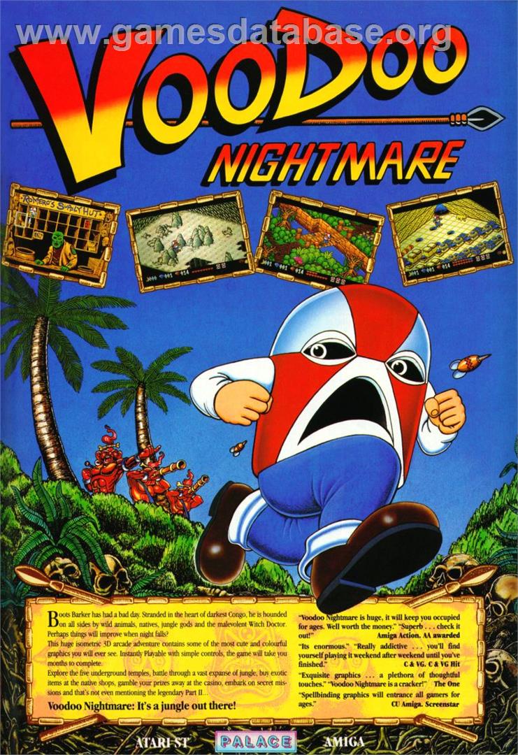 Voodoo Nightmare - Commodore Amiga - Artwork - Advert