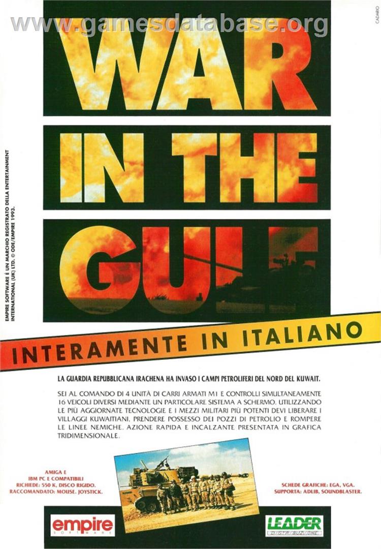 War In The Gulf - Atari ST - Artwork - Advert