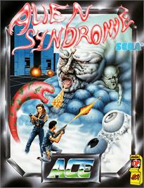 Box cover for Alien Syndrome on the Atari ST.