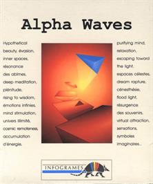Box cover for Alpha Waves on the Atari ST.