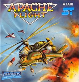 Box cover for Apache Flight on the Atari ST.