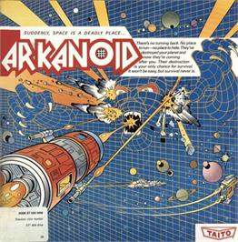 Box cover for Arkanoid on the Atari ST.