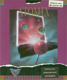 Box cover for Atomix on the Atari ST.