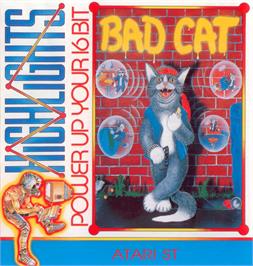 Box cover for Bad Cat on the Atari ST.