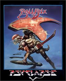 Box cover for Ballistix on the Atari ST.