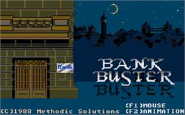 Box cover for Bank Buster on the Atari ST.
