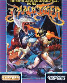 Box cover for Black Tiger on the Atari ST.