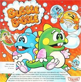 Box cover for Bubble Bobble on the Atari ST.