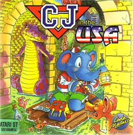 Box cover for CJ In the USA on the Atari ST.