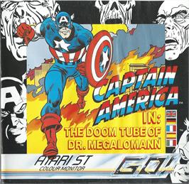 Box cover for Captain America In - The Doom Tube Of Dr. Megalomann on the Atari ST.