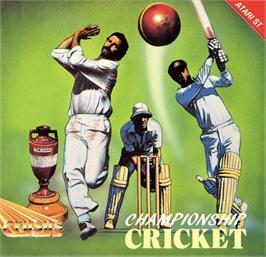 Box cover for Championship Cricket on the Atari ST.