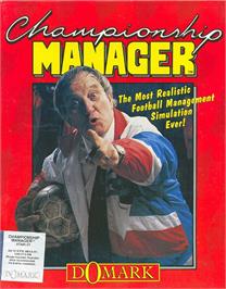 Box cover for Championship Manager on the Atari ST.