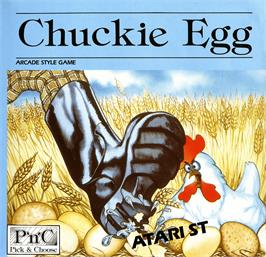 Box cover for Chuckie Egg on the Atari ST.