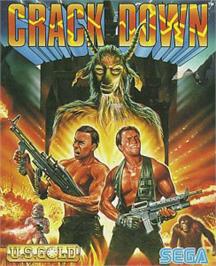 Box cover for Crack Down on the Atari ST.