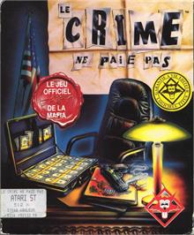 Box cover for Crime Does Not Pay on the Atari ST.
