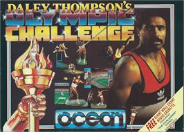 Box cover for Daley Thompson's Olympic Challenge on the Atari ST.
