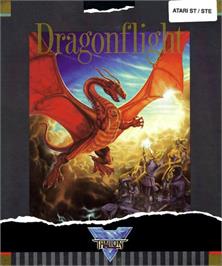 Box cover for Dragonflight on the Atari ST.