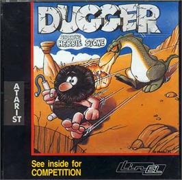 Box cover for Dugger on the Atari ST.