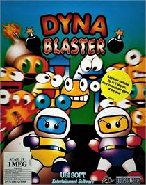 Box cover for Dyna Blaster on the Atari ST.