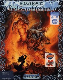 Box cover for Elvira 2 on the Atari ST.