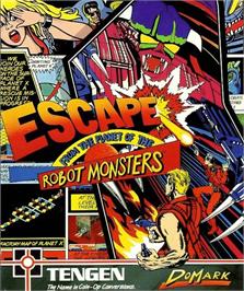 Box cover for Escape from the Planet of the Robot Monsters on the Atari ST.