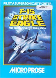 Box cover for F-15 Strike Eagle on the Atari ST.