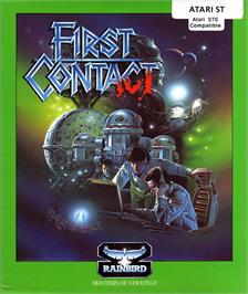 Box cover for First Contact on the Atari ST.