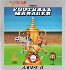 Box cover for Football Manager on the Atari ST.