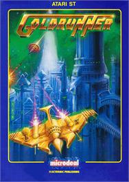 Box cover for Goldrunner on the Atari ST.