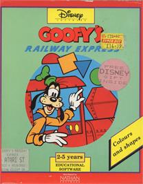 Box cover for Goofy's Railway Express on the Atari ST.