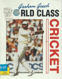 Box cover for Graham Gooch World Class Cricket on the Atari ST.