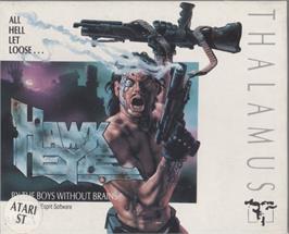 Box cover for Hawkeye on the Atari ST.