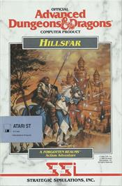 Box cover for Hillsfar on the Atari ST.