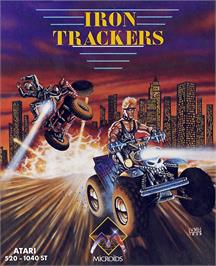 Box cover for Iron Trackers on the Atari ST.