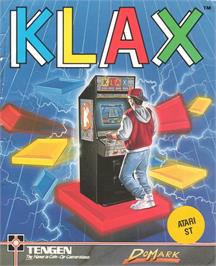 Box cover for Klax on the Atari ST.
