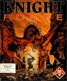 Box cover for Knight Force on the Atari ST.