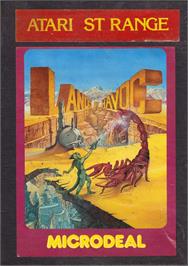 Box cover for Lands of Havoc on the Atari ST.