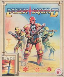 Box cover for Laser Squad on the Atari ST.