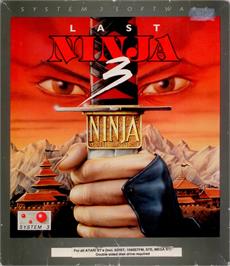 Box cover for Last Ninja 3 on the Atari ST.