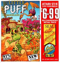 Box cover for Little Puff in Dragonland on the Atari ST.