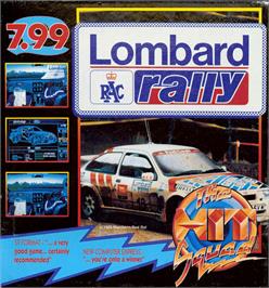 Box cover for Lombard RAC Rally on the Atari ST.