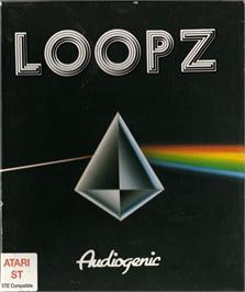 Box cover for Loopz on the Atari ST.