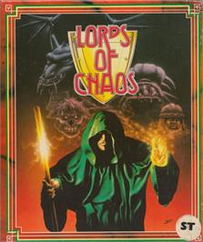 Box cover for Lords of Chaos on the Atari ST.